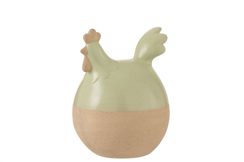 Kæmpe Kylling i keramik og i lys Grøn- FØR 229,-