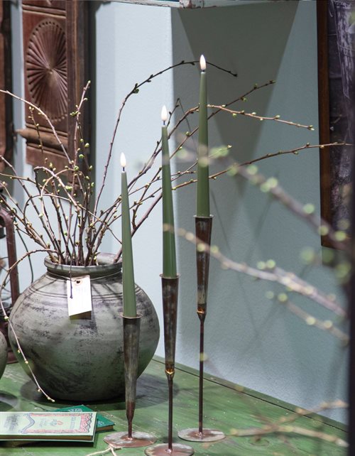 Fra isforme til lysestager