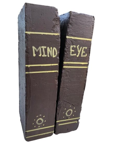 Bøger lavet af mursten - Mind/Eye, + Moon /Sun