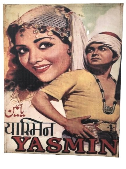 Bollywood Film poster - YASMIN super lækker i farverne - Før 1599,-