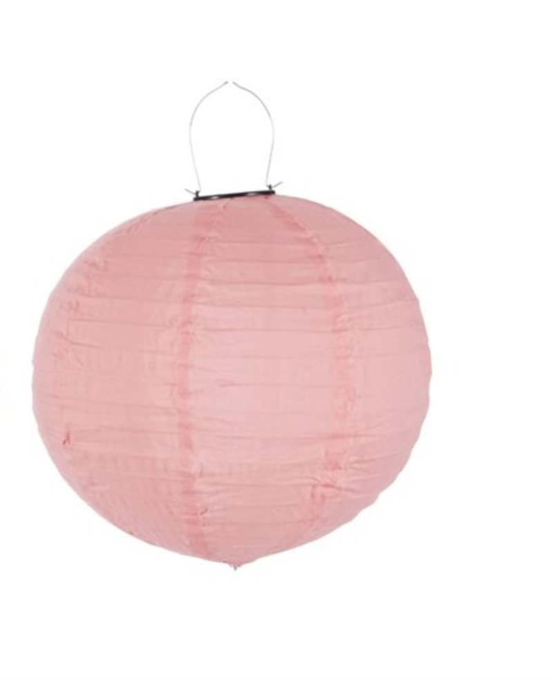 Kinesisk lampe i nye klæder med LED Ø41 cm - Pink - Før 299,-
